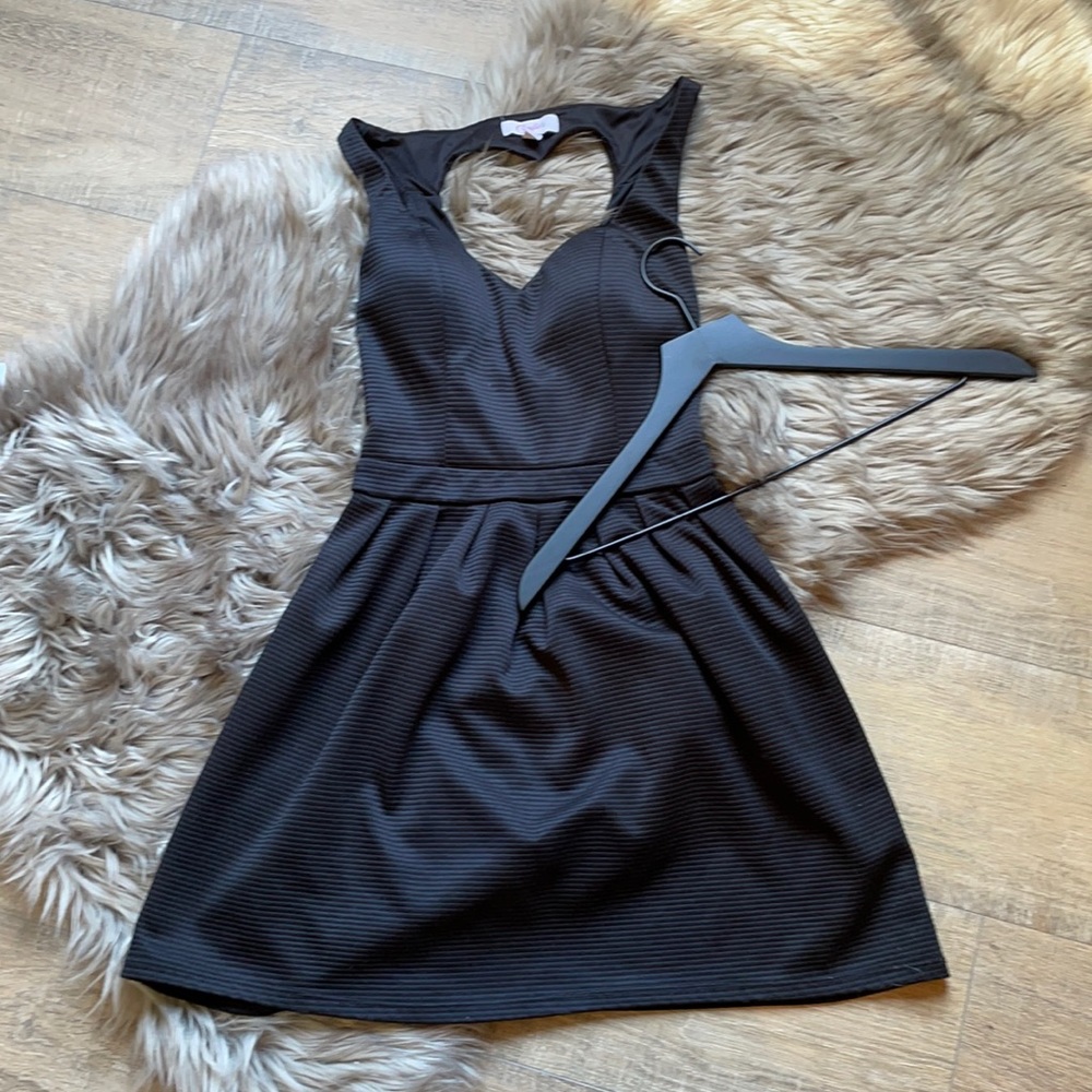 Woman’s black dress